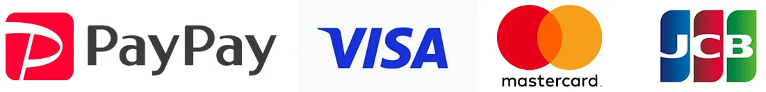 PayPay、VISA、master、JCBのロゴ